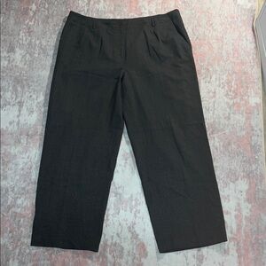 Talbots  Dark Gray Classic Fit Womens 18W Wool Dress  Pants